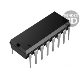 Driver MOSFET DIP16 1A 4 Canale 36VDC Push-Pull NTE1749