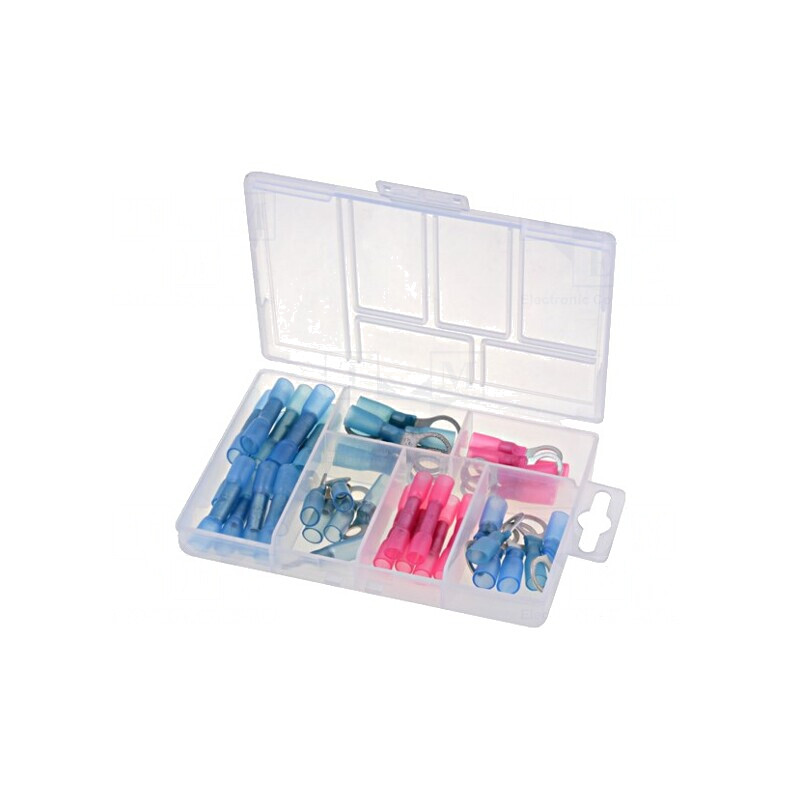 Set Conectori Crimpat Izolație Termocontractabilă 42 Bucăți | Electronic-mag.ro | Componente Electronice