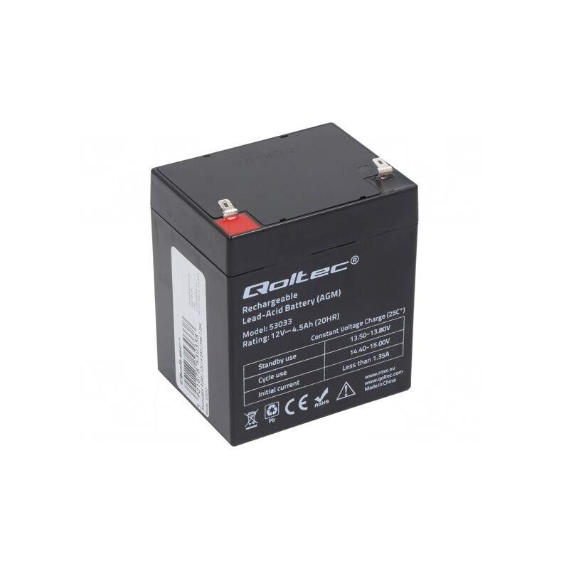 Baterie Plumb-Acid 12V 4.5Ah AGM Fără Întreținere | Electronic-mag.ro | Componente Electronice