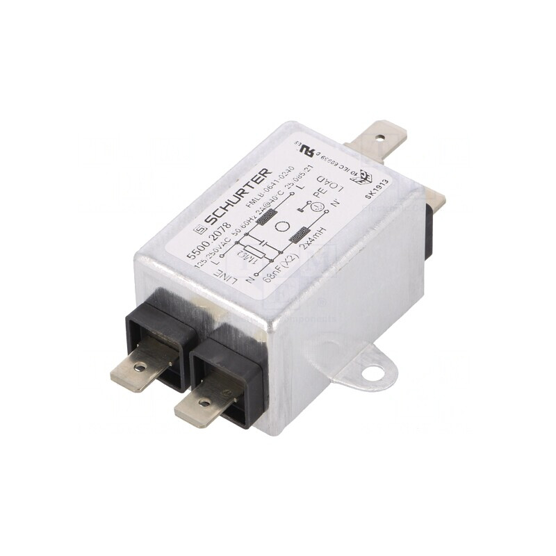 Filtru Anti-Interferențe 250VAC 68nF 4mH 2A | Electronic-mag.ro | Componente Electronice
