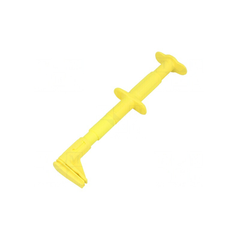 Clips de măsurare crocodil galben 4mm 5A 1kVDC | Electronic-mag.ro | Componente Electronice