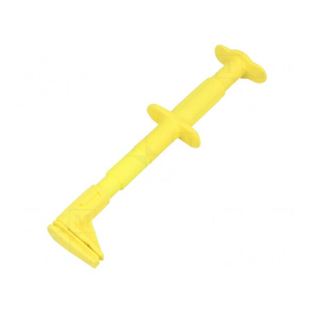 Clips de măsurare crocodil galben 4mm 5A 1kVDC | Electronic-mag.ro | Componente Electronice