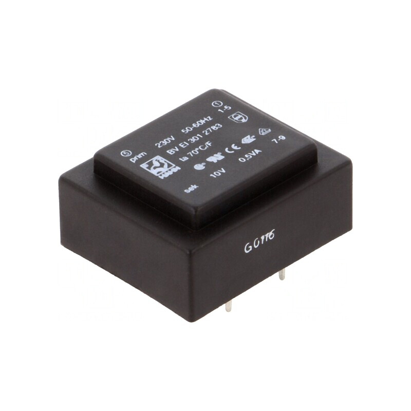 Transformator încapsulat 0,5VA 230VAC 10V 50mA PCB | Electronic-mag.ro | Componente Electronice Transformator încapsulat 0,5VA 230VAC 10V 50mA PCB | Electronic-mag.ro | Componente Electronice