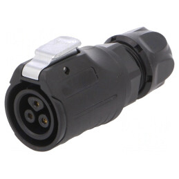 Mufă Conector Circular 3 Pinuri Aurită 10A Lipire Mamă | Electronic-mag.ro | Componente Electronice