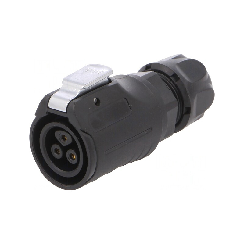 Mufă Conector Circular 3 Pinuri Aurită 10A Lipire Mamă | Electronic-mag.ro | Componente Electronice