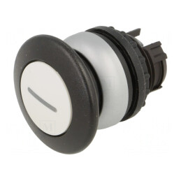 Comutator Apăsare 22mm Alb Stabil 1 Poz. | Electronic-mag.ro | Componente Electronice