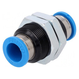Racord Push-In Filetate Alamă Nichelată -0,95÷6bar | Electronic-mag.ro | Componente Electronice