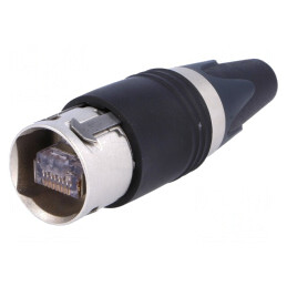 Mufă RJ45 Cat6 Ecranat Aurit 8p8c 5,5-6,5mm | Electronic-mag.ro | Componente Electronice