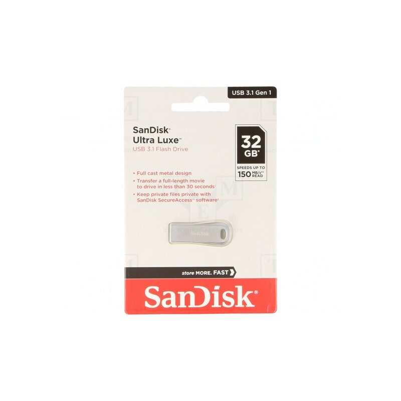 Stick USB 3.2 32GB Ultra Luxe Argintiu | Electronic-mag.ro | Componente Electronice