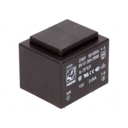 Transformator Încapsulat 2VA 230VAC 15V PCB | Electronic-mag.ro | Componente Electronice