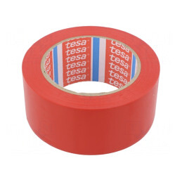 Bandă Avertizare Roșie Autoadezivă 33m x 50mm | Electronic-mag.ro | Componente Electronice