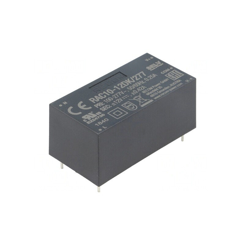 Convertor AC/DC 10W 12VDC RAC10-12DK/277 | Electronic-mag.ro | Componente Electronice Convertor AC/DC 10W 12VDC RAC10-12DK/277 | Electronic-mag.ro | Componente Electronice