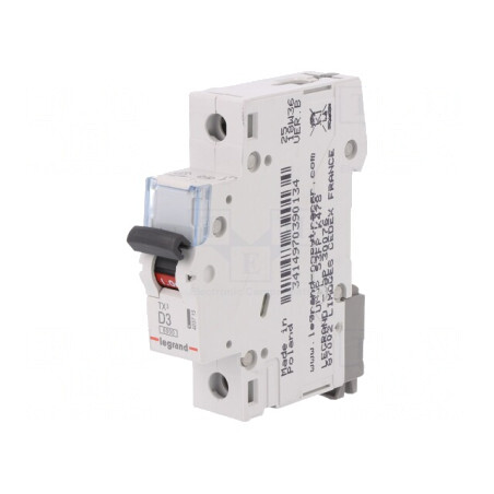 Întrerupător de Supracurent 3A 1P 230V D | Electronic-mag.ro | Componente Electronice