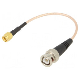 Cablu | 50Ω | 0,15m | BNC mufă,SMA mufă | ecranat | -65÷150°C | 6" | 