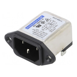 Conector Alimentare AC Soclu Tată 6A 250V IEC 60320 RIX0642H | Electronic-mag.ro | Componente Electronice