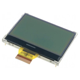 Afișaj LCD Grafic 128x64 Gri LED RX12864A1-GHW | Electronic-mag.ro | Componente Electronice