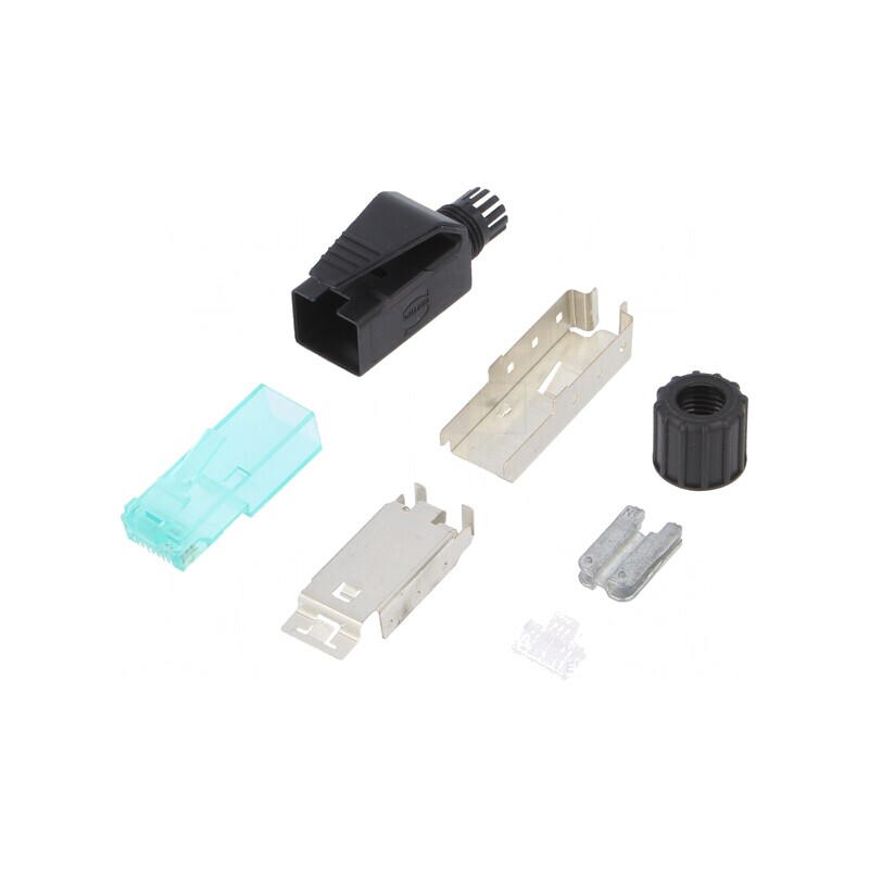 Mufă RJ45 Cat 6a Ecranată 8p8c 28-24AWG | Electronic-mag.ro | Componente Electronice