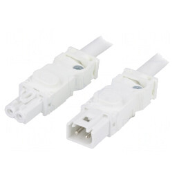 Cablu Conexiune în Cascadă Tată-Mamă Alb | Electronic-mag.ro | Componente Electronice