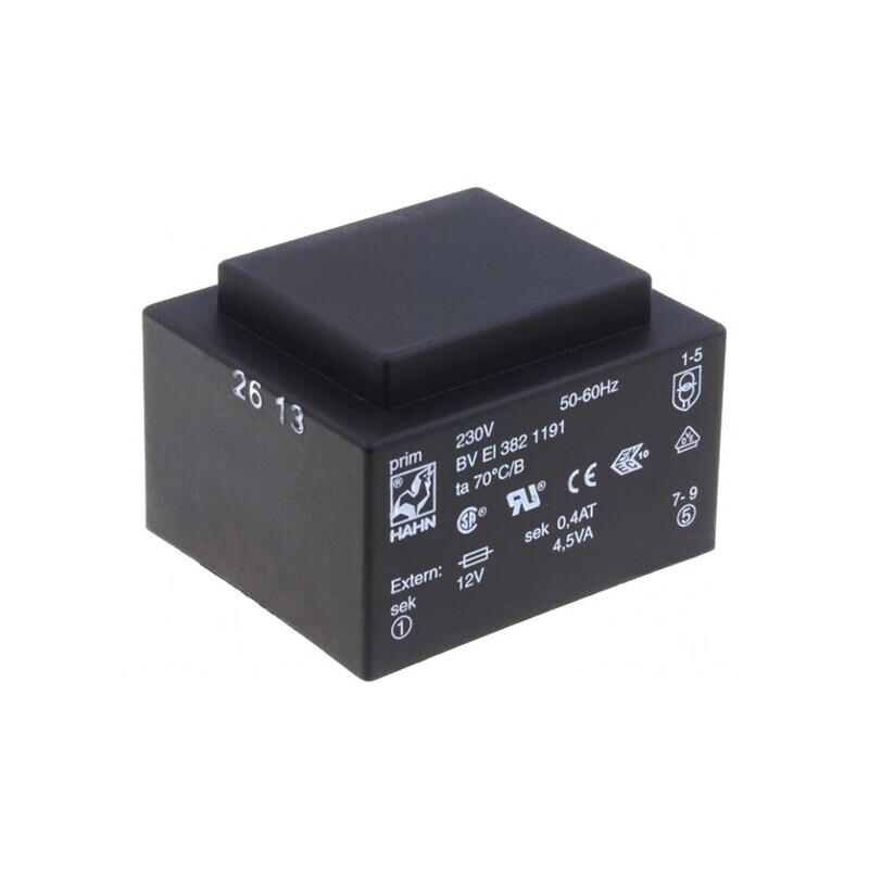 Transformator Încapsulat 4,5VA 230V 6V 750mA PCB BVEI | Electronic-mag.ro | Componente Electronice Transformator Încapsulat 4,5VA 230V 6V 750mA PCB BVEI | Electronic-mag.ro | Componente Electronice