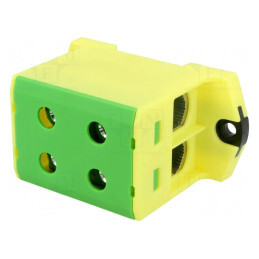 Conector Îmbinare Șine 6-95mm2 1 Pistă 4 Borne Galben-Verde | Electronic-mag.ro | Componente Electronice