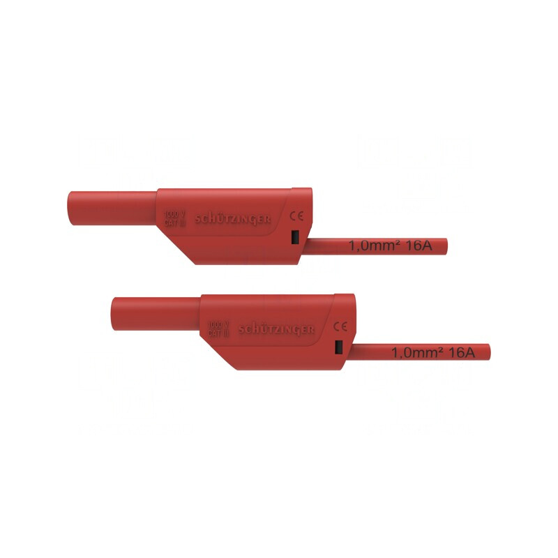 Cablu de măsurare 16A mufă banană 4 mm dublu | Electronic-mag.ro | Componente Electronice