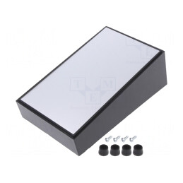 Carcasă Desktop ABS Neagră 96x160x60mm | Electronic-mag.ro | Componente Electronice