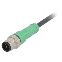 Cablu de conectare M12 drept 1,5m 60VAC 4A PUR | Electronic-mag.ro | Componente Electronice