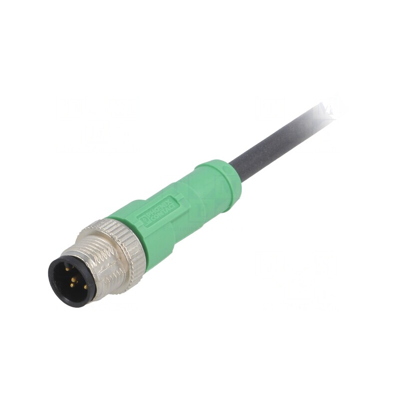 Cablu de conectare M12 drept 1,5m 60VAC 4A PUR | Electronic-mag.ro | Componente Electronice