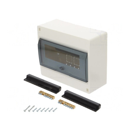 Carcasă pentru aparatură modulară IP40 10 module Serie IC2 | Electronic-mag.ro | Componente Electronice