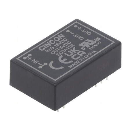 Convertor DC/DC 3W 9-18V la 5V 600mA DIP24 | Electronic-mag.ro | Componente Electronice