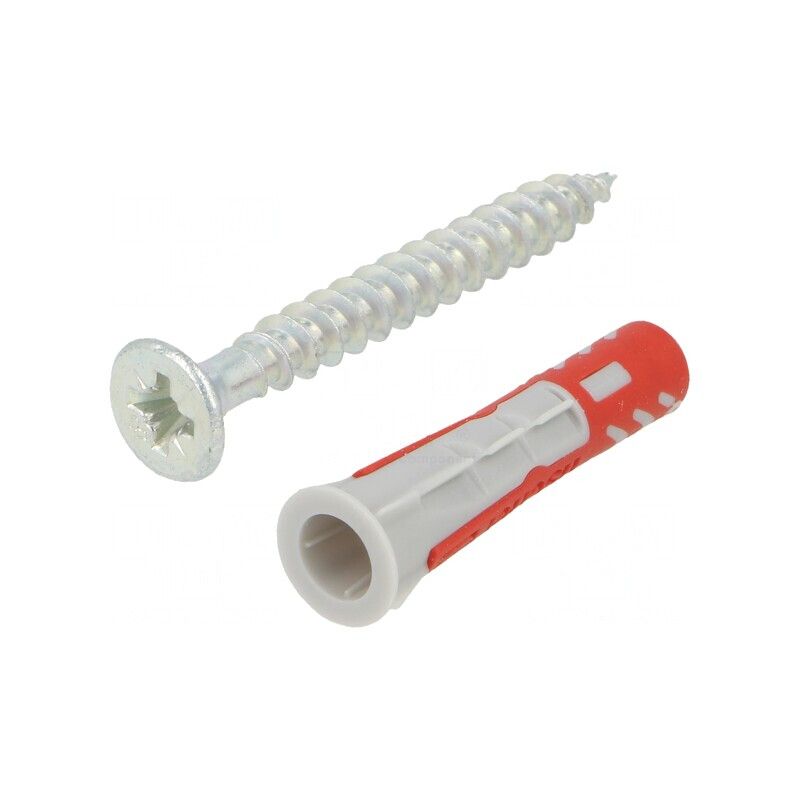 Plastic Anchor with Screw 6x30mm 50pcs | Electronic-mag.ro | Componente Electronice Plastic Anchor with Screw 6x30mm 50pcs | Electronic-mag.ro | Componente Electronice