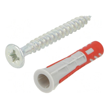 Plastic Anchor with Screw 6x30mm 50pcs | Electronic-mag.ro | Componente Electronice