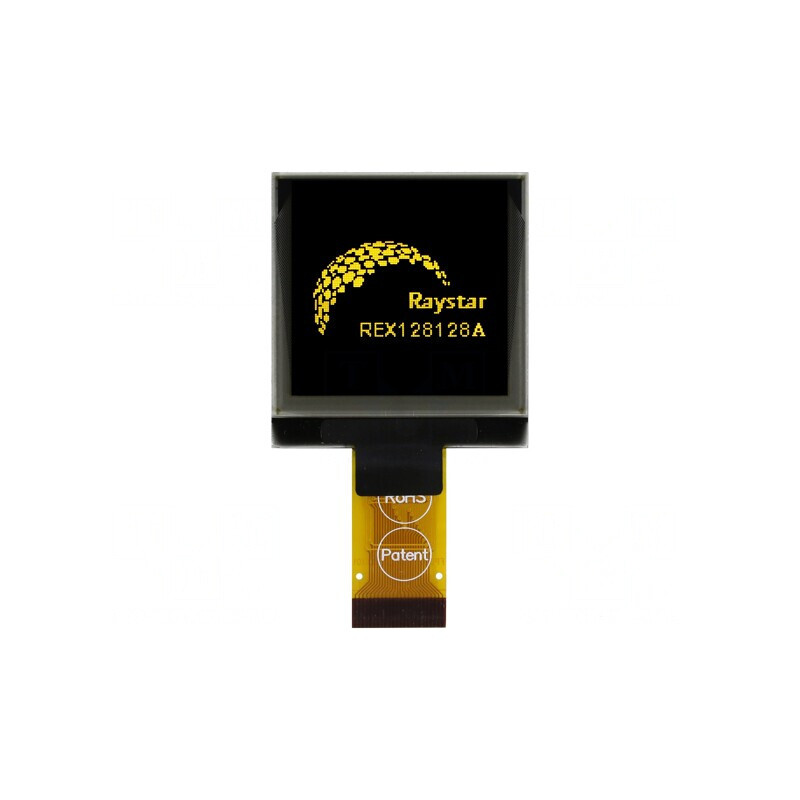 Afișaj OLED Grafic 1,5" 128x128mm Galben | Electronic-mag.ro | Componente Electronice