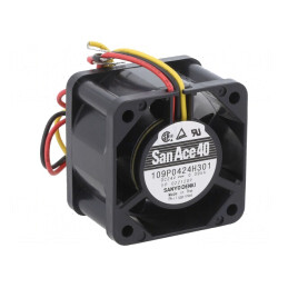 Ventilator axial 24V DC 40x40x28mm 19,2m3/h 37dBA cu bilă | Electronic-mag.ro | Componente Electronice