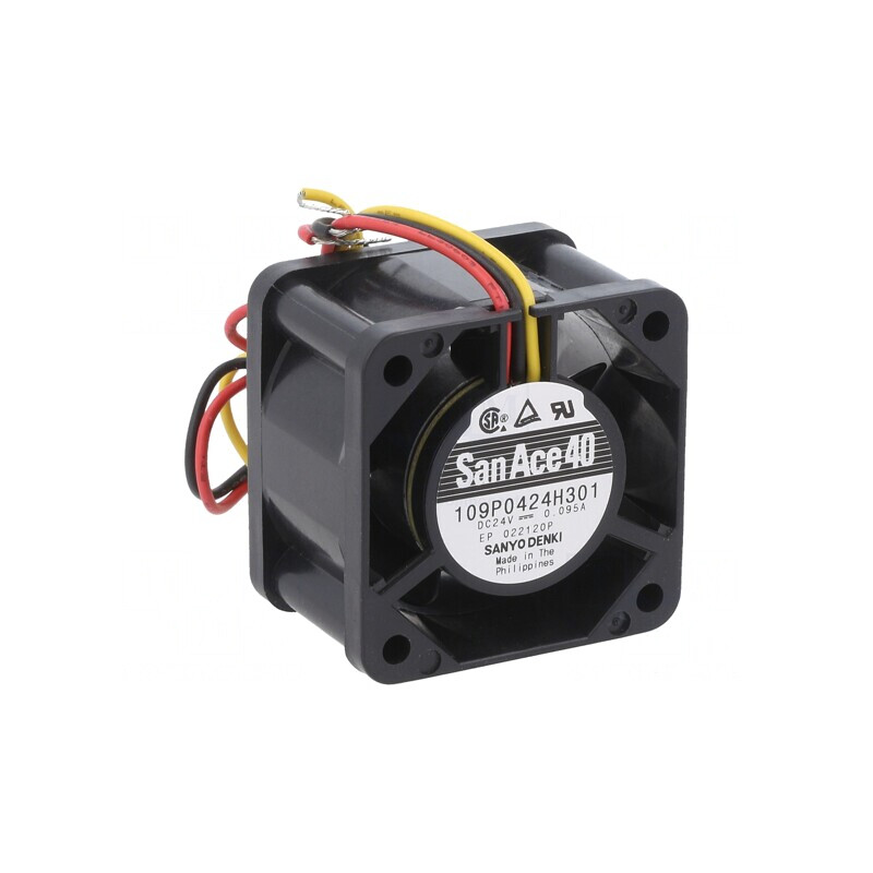 Ventilator axial 24V DC 40x40x28mm 19,2m3/h 37dBA cu bilă | Electronic-mag.ro | Componente Electronice
