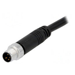 Conector M8 5m Tată 4 Pin Drept Cu Mufă și Cablu | Electronic-mag.ro | Componente Electronice
