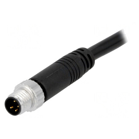 Conector M8 5m Tată 4 Pin Drept Cu Mufă și Cablu | Electronic-mag.ro | Componente Electronice
