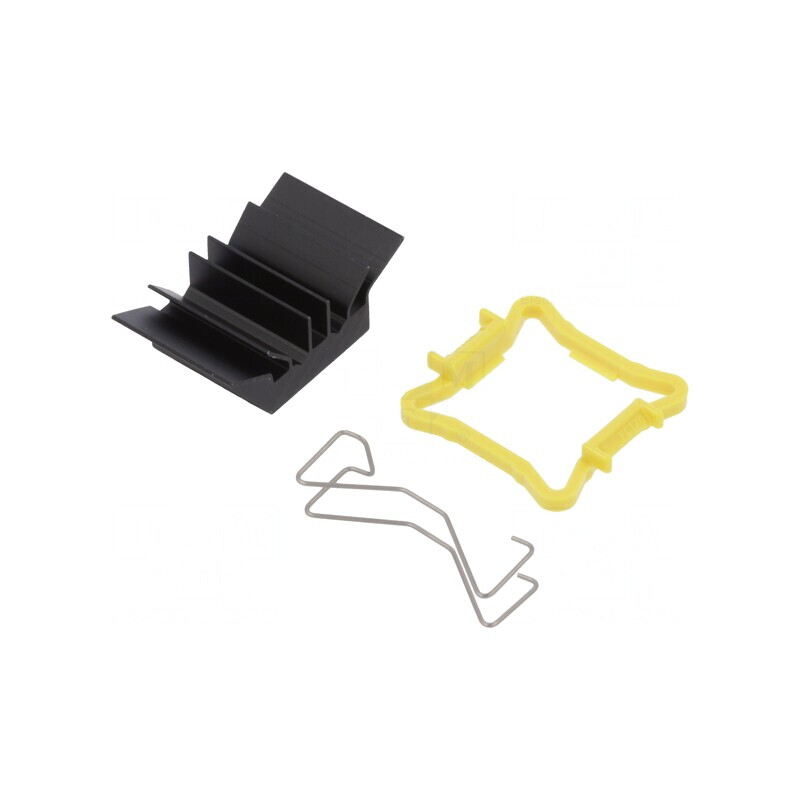 Radiator Extrudat cu Aripioare BGA Negru 17x17mm | Electronic-mag.ro | Componente Electronice Radiator Extrudat cu Aripioare BGA Negru 17x17mm | Electronic-mag.ro | Componente Electronice