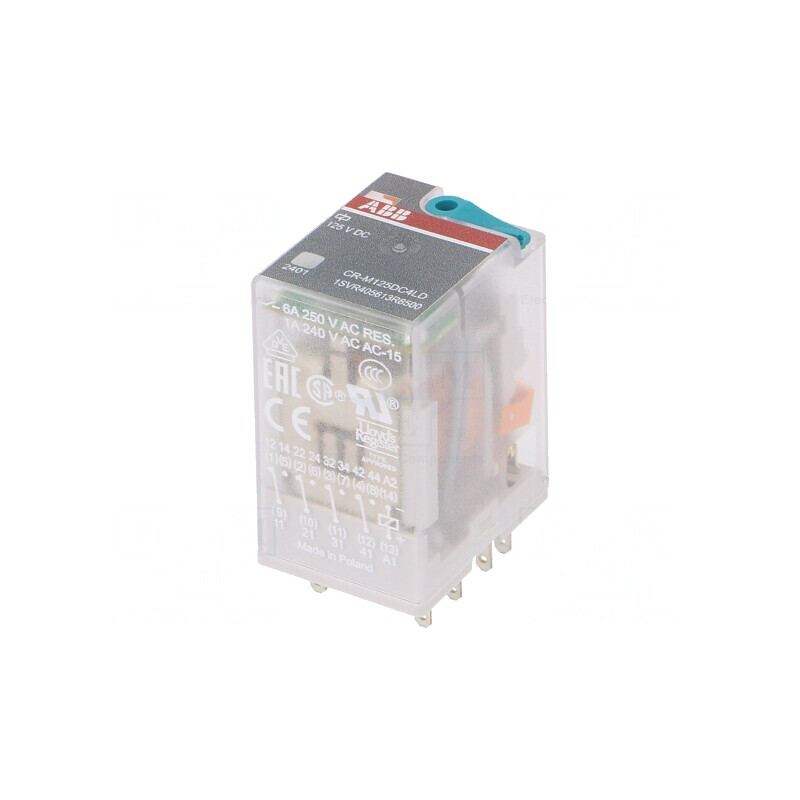 Releu Electromagnetic 4PDT 125VDC 6A | Electronic-mag.ro | Componente Electronice Releu Electromagnetic 4PDT 125VDC 6A | Electronic-mag.ro | Componente Electronice