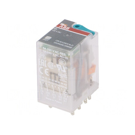 Releu Electromagnetic 4PDT 125VDC 6A | Electronic-mag.ro | Componente Electronice