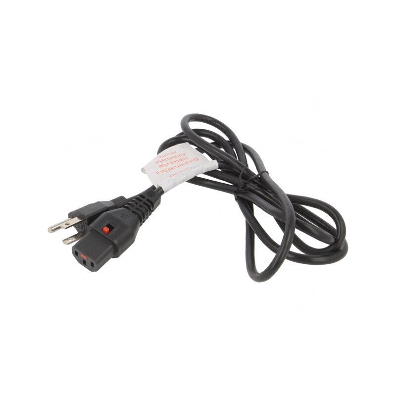 Cablu Alimentare IEC C13 la NEMA 5-15, 1.83m, Negru, 10A 125V | Electronic-mag.ro | Componente Electronice