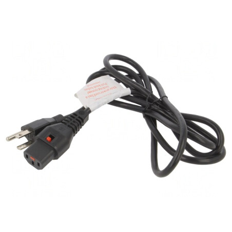 Cablu Alimentare IEC C13 la NEMA 5-15, 1.83m, Negru, 10A 125V | Electronic-mag.ro | Componente Electronice