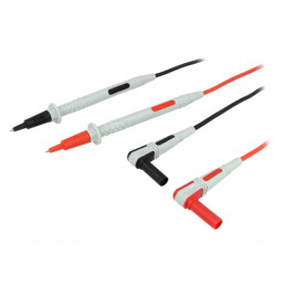 Cabluri de măsurare | Inom: 10A | Lung: 1m | negru şi roşu | AX-TLS-004A