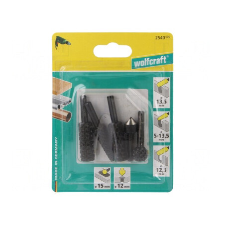 Set 5 Freze Biax Oțel Scule Lemn 1/4 Hex 6,35mm | Electronic-mag.ro | Componente Electronice