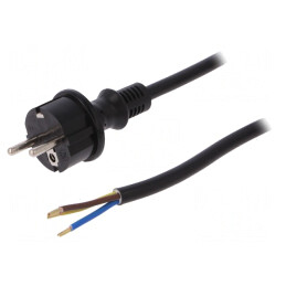 Cablu SCHUKO PVC 4m Negru | Electronic-mag.ro | Componente Electronice