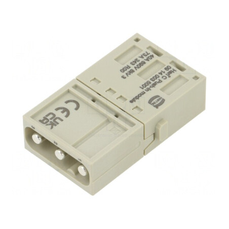 Conector HDC Han-Modular 3 PIN 40A 690V | Electronic-mag.ro | Componente Electronice