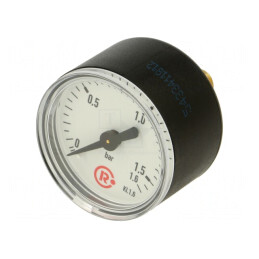 Manometru 0-1.6 bar 40mm Lichide și Gaze Inerte | Electronic-mag.ro | Componente Electronice