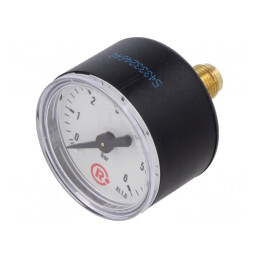 Manometru 0-6 bar 40mm Lichide și Gaze Inerte | Electronic-mag.ro | Componente Electronice