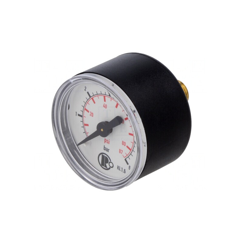 Manometru 0-6 bar 40mm pentru lichide și gaze inerte | Electronic-mag.ro | Componente Electronice Manometru 0-6 bar 40mm pentru lichide și gaze inerte | Electronic-mag.ro | Componente Electronice
