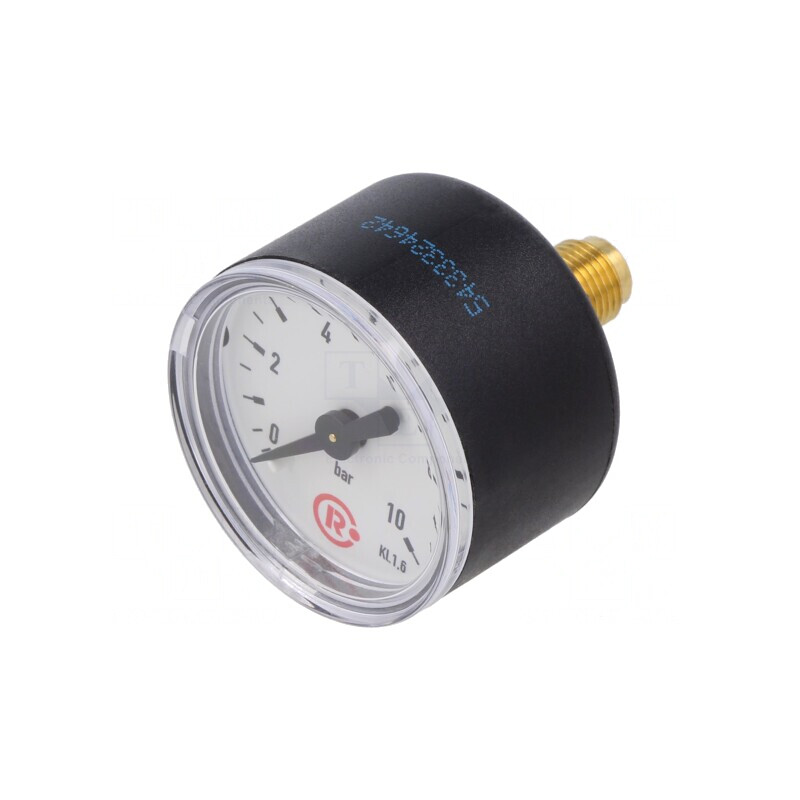 Manometru 0-10 Bar 40mm pentru Lichide și Gaze Inerte | Electronic-mag.ro | Componente Electronice